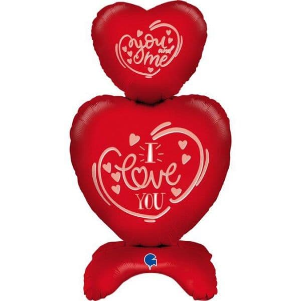 Grabo Balão Foil 38" Standup Corações Vermelhos 1 un.