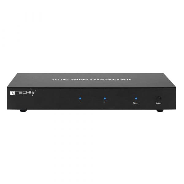 Techly Switch KVM 2 Portas Idata Dp-Kvm2