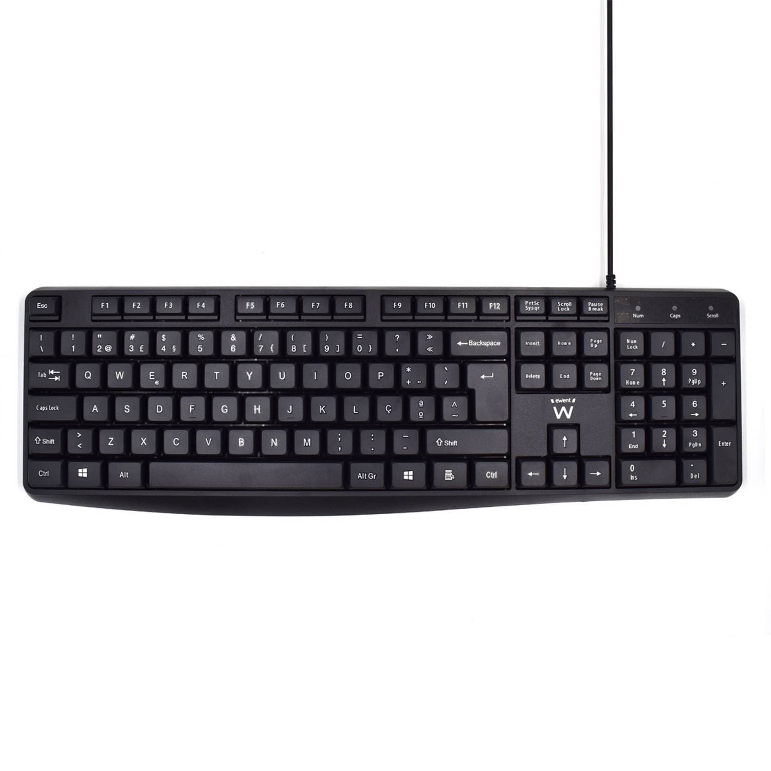 Teclado Ewent Business USB Quiet Typing PT Preto