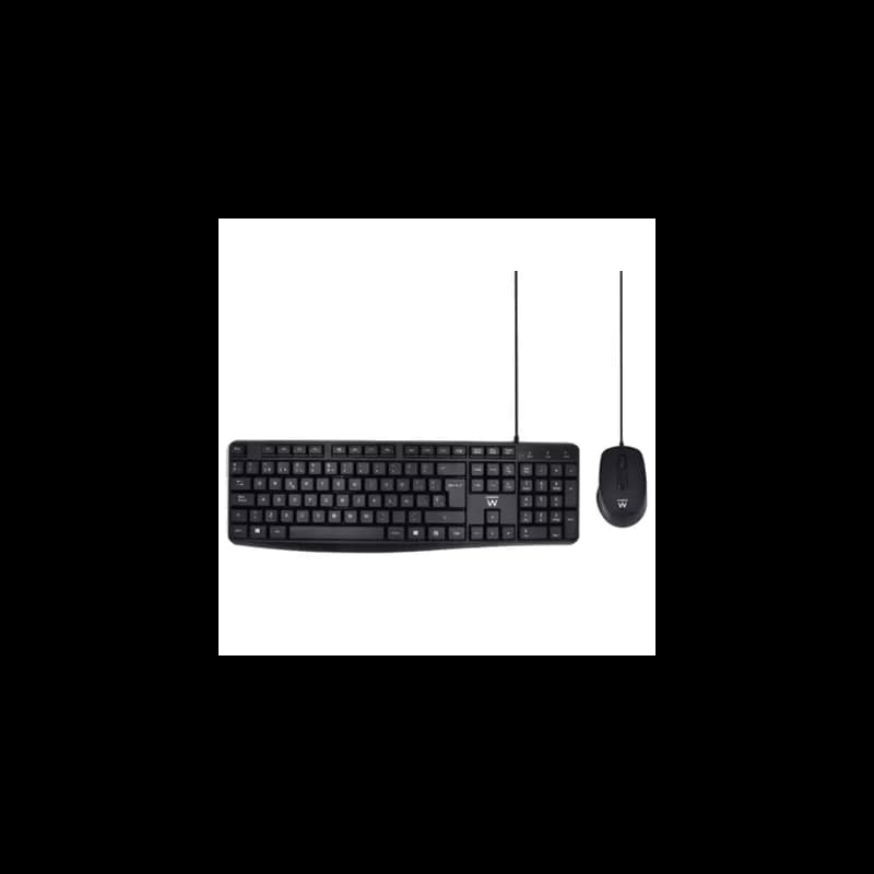 Ewent EW3006 kit teclado+ raton escrit. silenciosa
