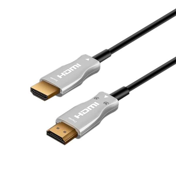 Ewent EC1353 Cabo HDMI Ótico Híbrido AOC UHD 4K Macho-Macho 10m Preto/Prateado
