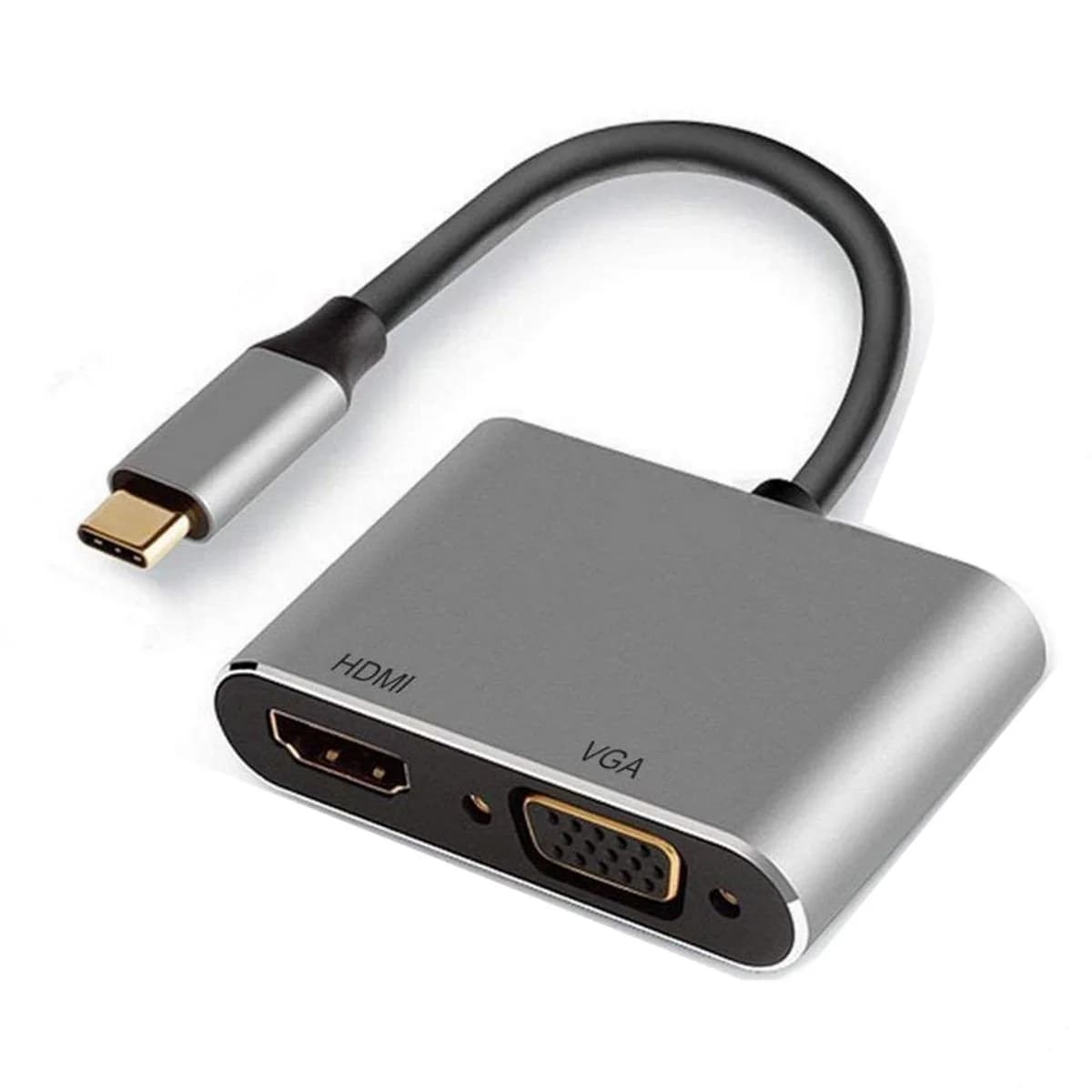 Adaptador Gigabit Ewent USB-C (Dual Display) > HDMI e VGA