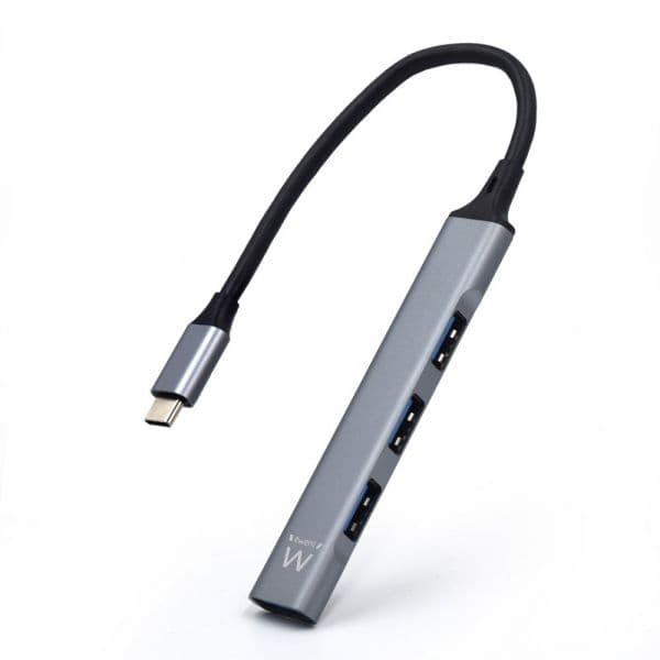 Ewent Hub EW1145 USB Type-C para 4 x Portas USB