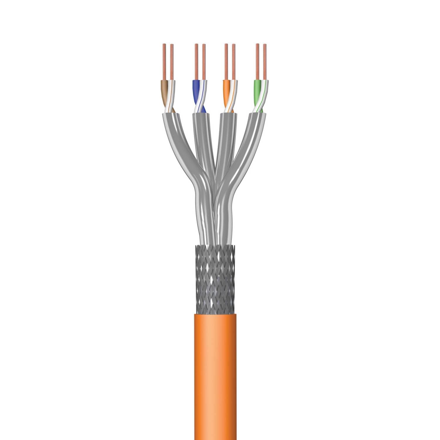 Bobine Cabo de Rede Ewent IM1226 Cat7 S/FTP LSZH 50m Laranja