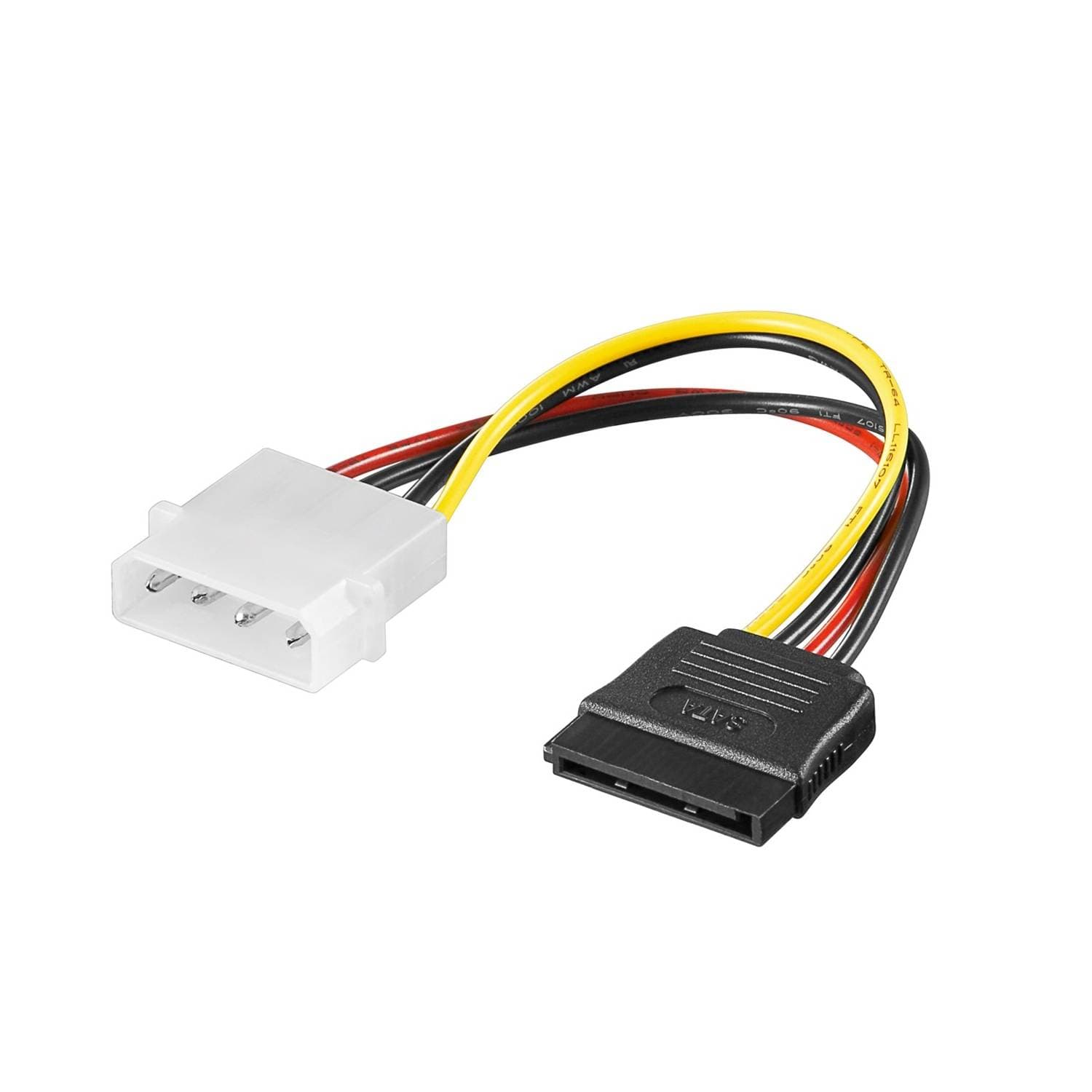 Ewent Cabo de Alimentação Molex EC1501 5.25" Macho para 1x SATA 0.13m