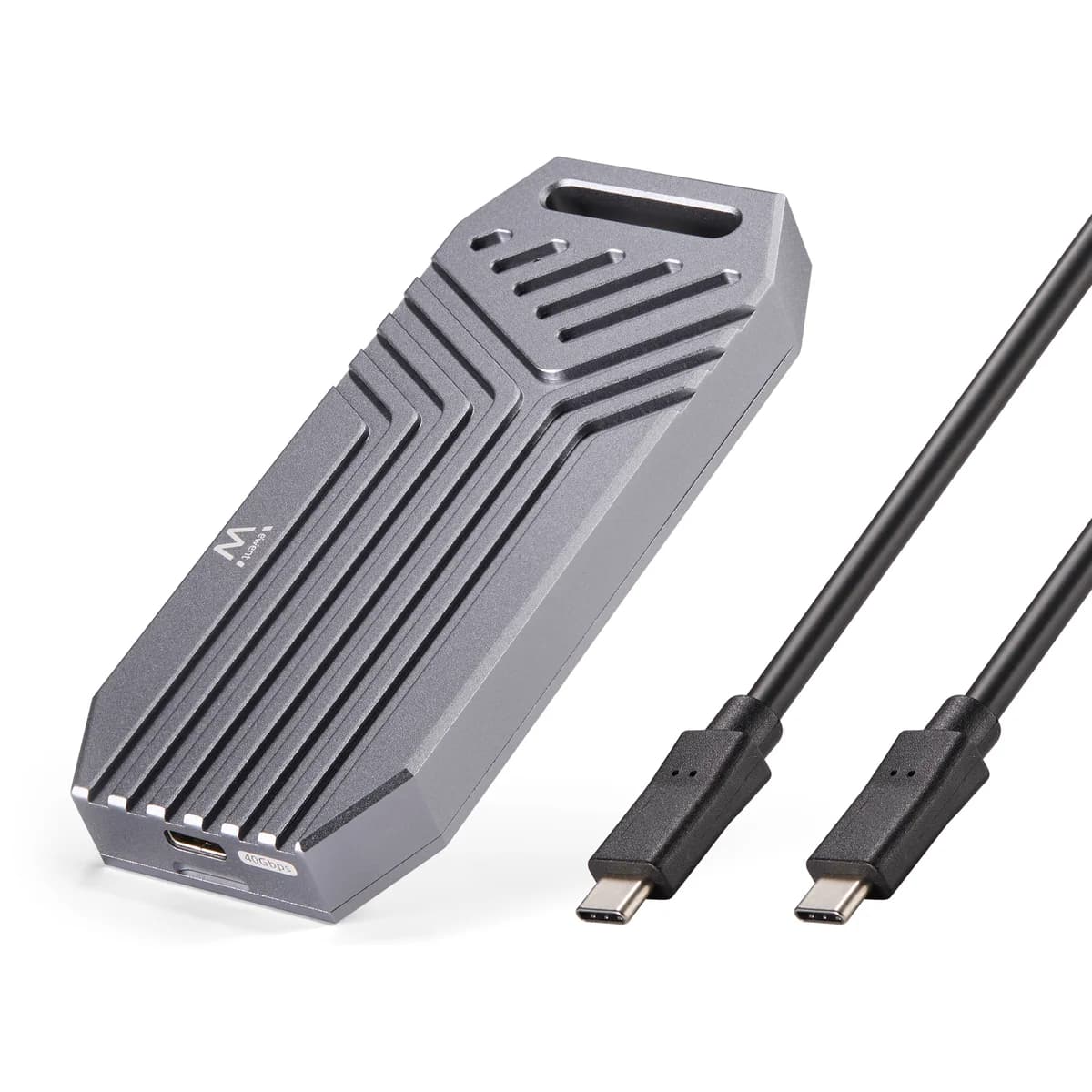 Caixa Externa M.2 Ewent EW7062 NVMe/PCIe USB-C 4 Cinza Screwless