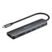 Ewent EW1152 base & duplicador de portas Com fios USB 3.2 Gen 1 (3.1 Gen 1) Type-C Cinzento