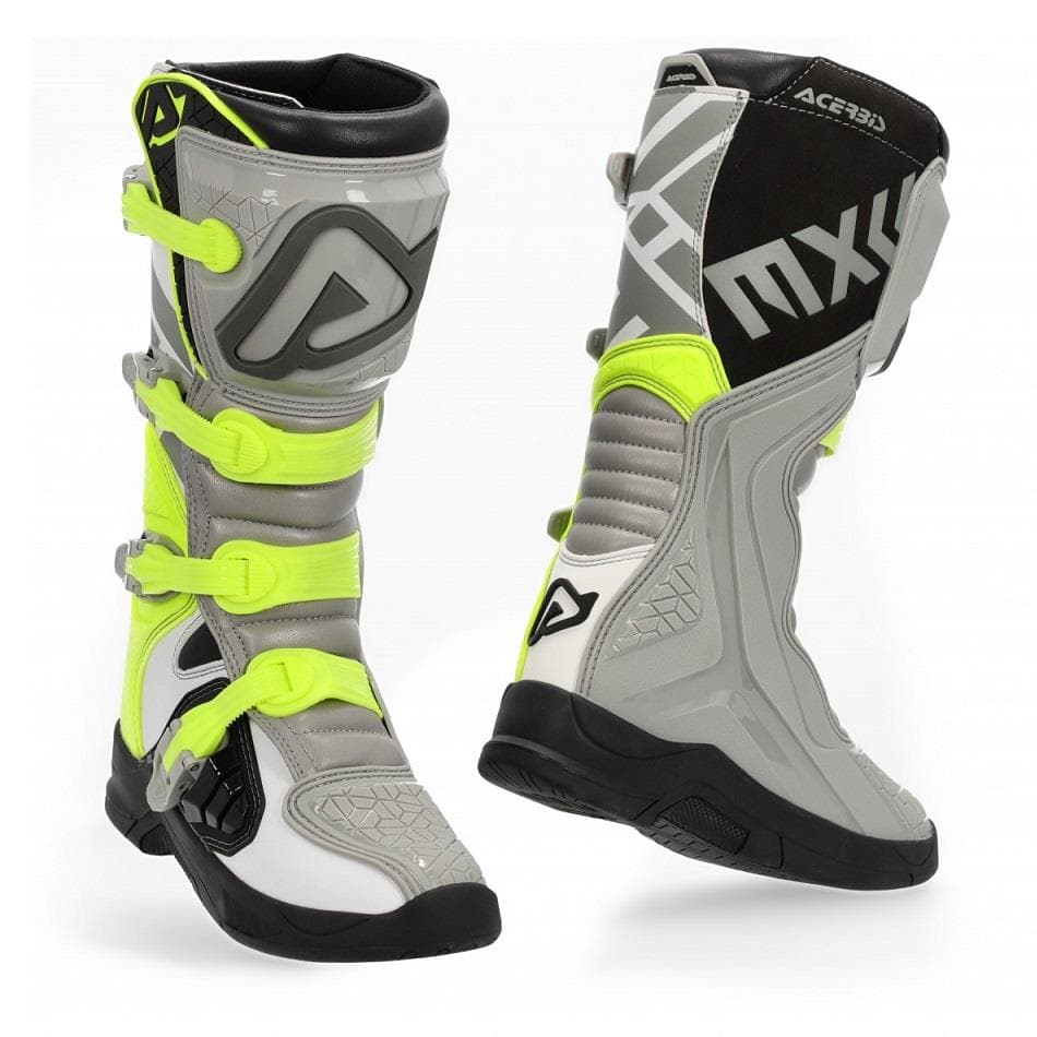 BOTAS ACERBIS X-TEAM CINZA/AMARELO
