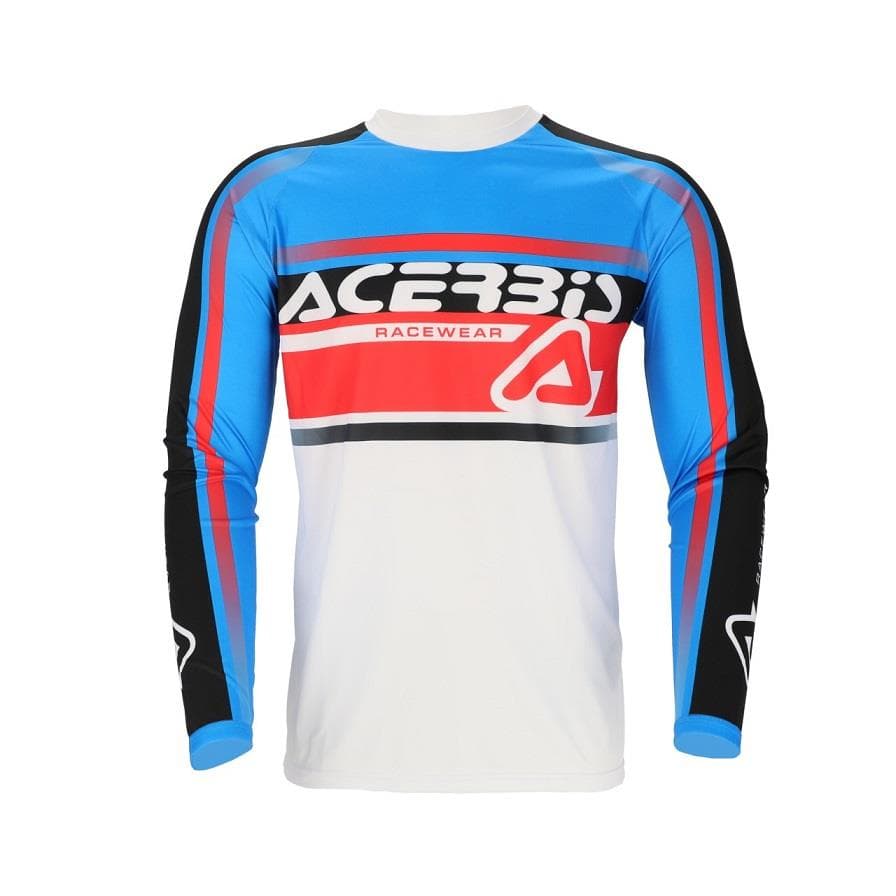 CAMISOLA ACERBIS MX LINEAR LUGO BRANCO/PRETO