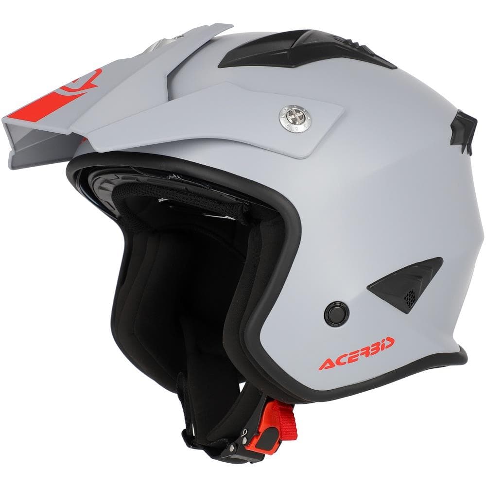 CAPACETE ACERBIS JET ARIA 22.06 CINZA CLARO