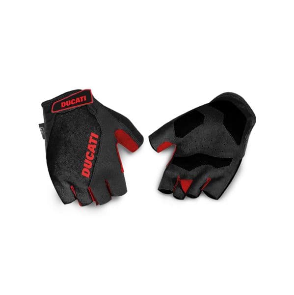 Platu Premium Luvas Gel-Padded Preto/Vermelho Anti-Vibração