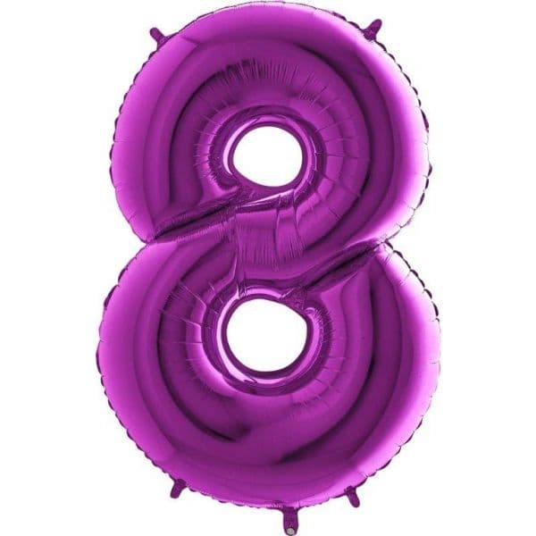 Grabo Balão Foil 40" nº 8 Roxo 1 un.