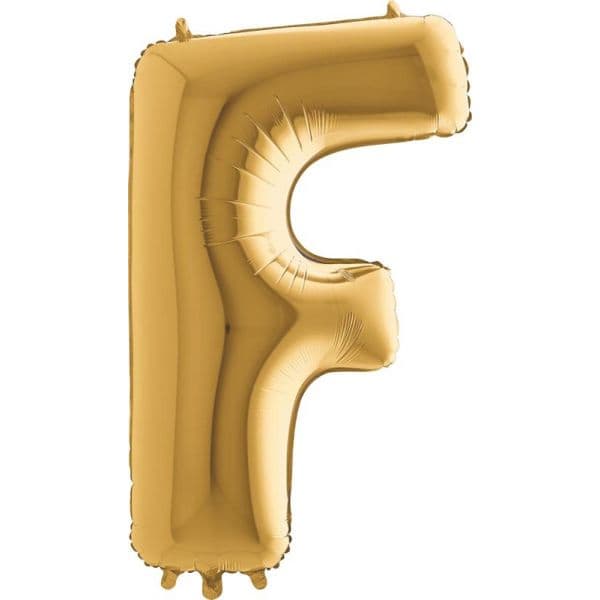 Grabo Balão Foil 40" Letra F Ouro 1 un.