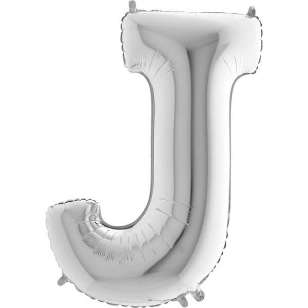Grabo Balão Foil 40" Letra J Prata 1 un.