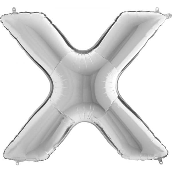 Grabo Balão Foil 40" Letra X Prata 1 un.