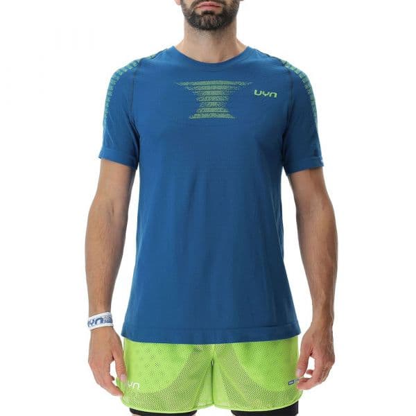 Uyn Padel Series Smash Short Sleeve T-shirt Azul M Homem
