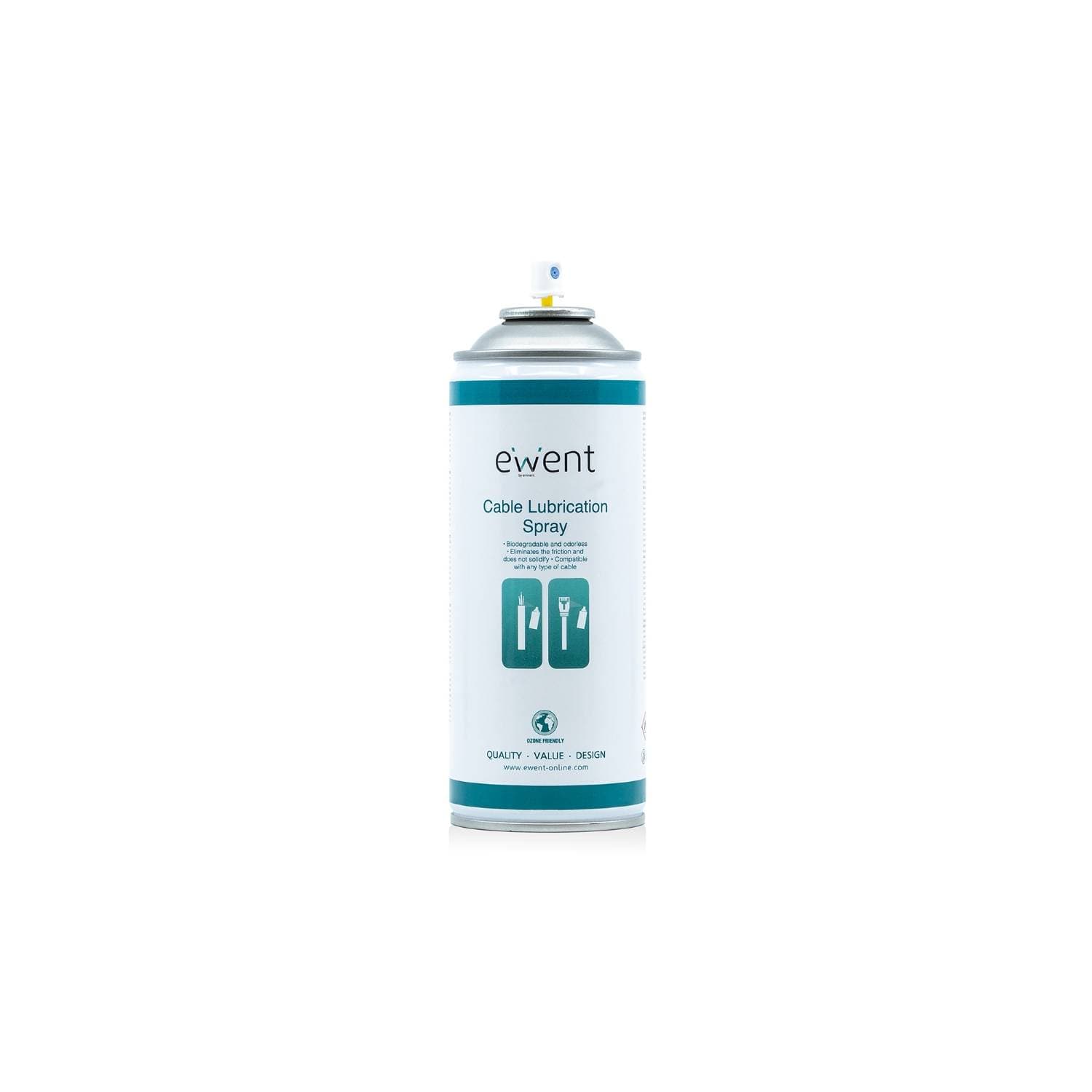 Ewent Spray Pulverizador Lubrificação de Cabos (400ml) - EW5618