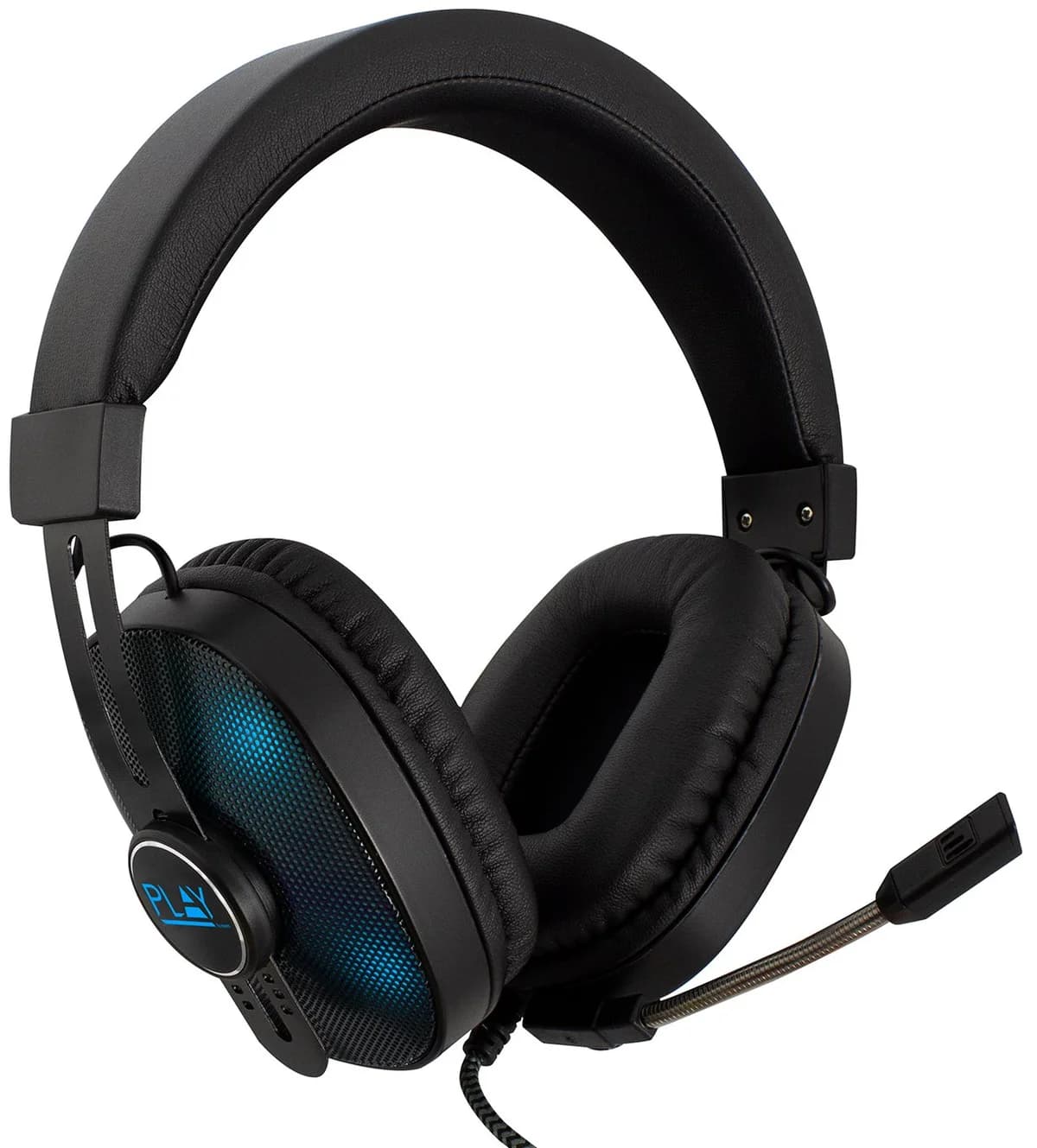 Ewent Headphones Gaming Mic, Light effect 2xjack 3.5mm + USB - PL3321
