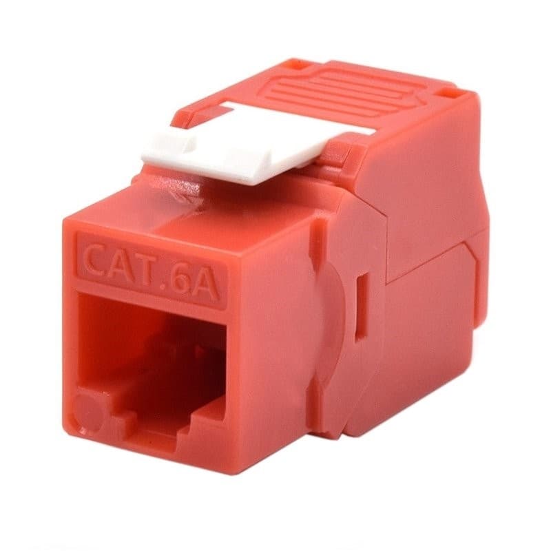 WP Keystone Cat. 6a UTP UTP RJ45/Fêmea Vermelho