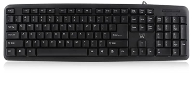 Teclado Ewent Slim Layout PT USB Preto