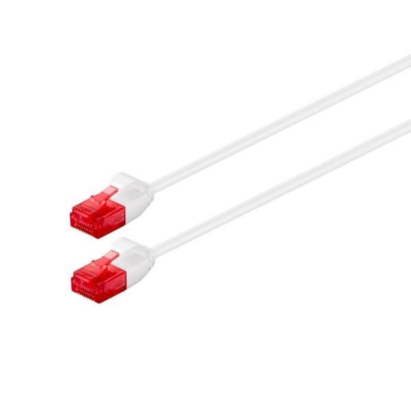 Cabo de Rede Ewent IM1036 CAT.6 U/UTP Slim 100% Cobre 0.5m Branco - IM1036