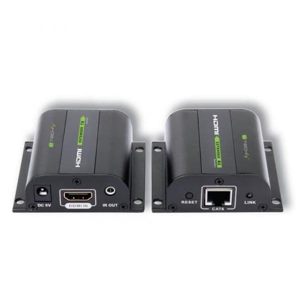 Techly EXT-E70I Extensor HDMI Cat.5e/6/6a/7 60m com IR Preto