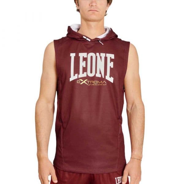 Leone1947 Logo Sleeveless Hoodie Vermelho XL Homem