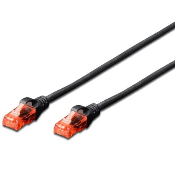 cabo de rede Ewent EW-6U-010 1m Cat6 U/UTP (UTP) Preto