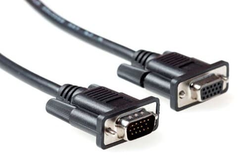 Ewent 1.8m VGA cabo VGA 1,8 m VGA (D-Sub) Preto