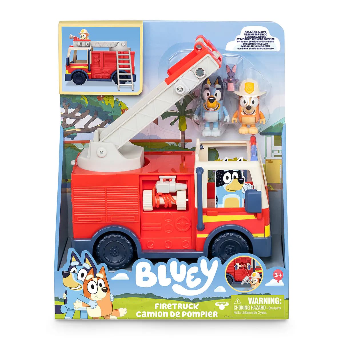 Famosa Bluey Camião de Bombeiros com Figuras (11x20,8x14,9cm)
