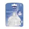CHICCO Tetina Natural Feeling 6M+ Fluxo Rápido 2un