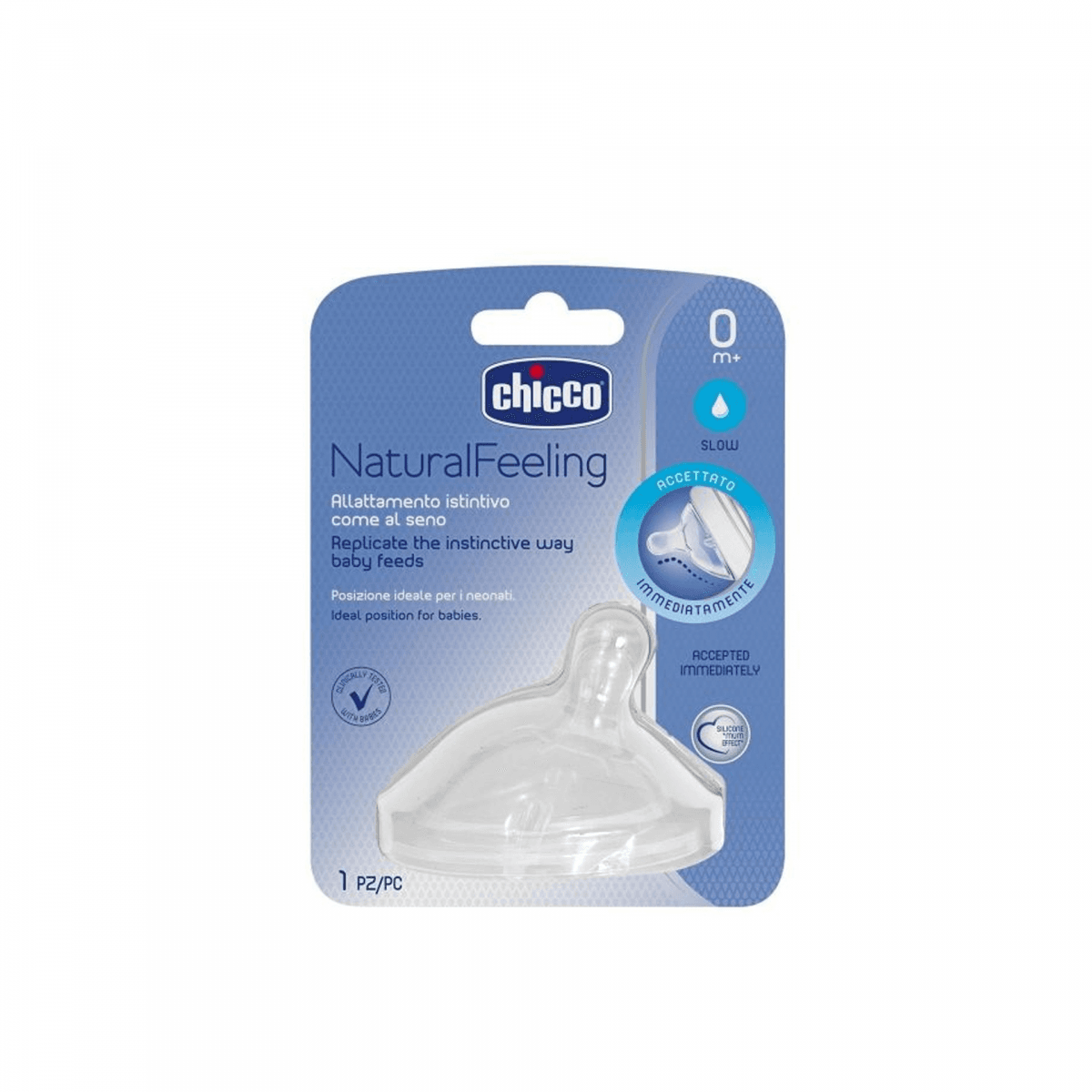 CHICCO TETINA STELICONE NATURAL FEELING 0M+ | WOWFARMA