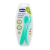 CHICCO COLHER SILICONE 6M+ AZUL X2