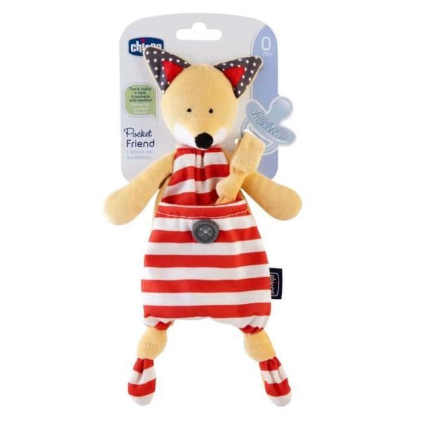 Chicco Pocket Friend Porta Chupetas Raposa 0M+