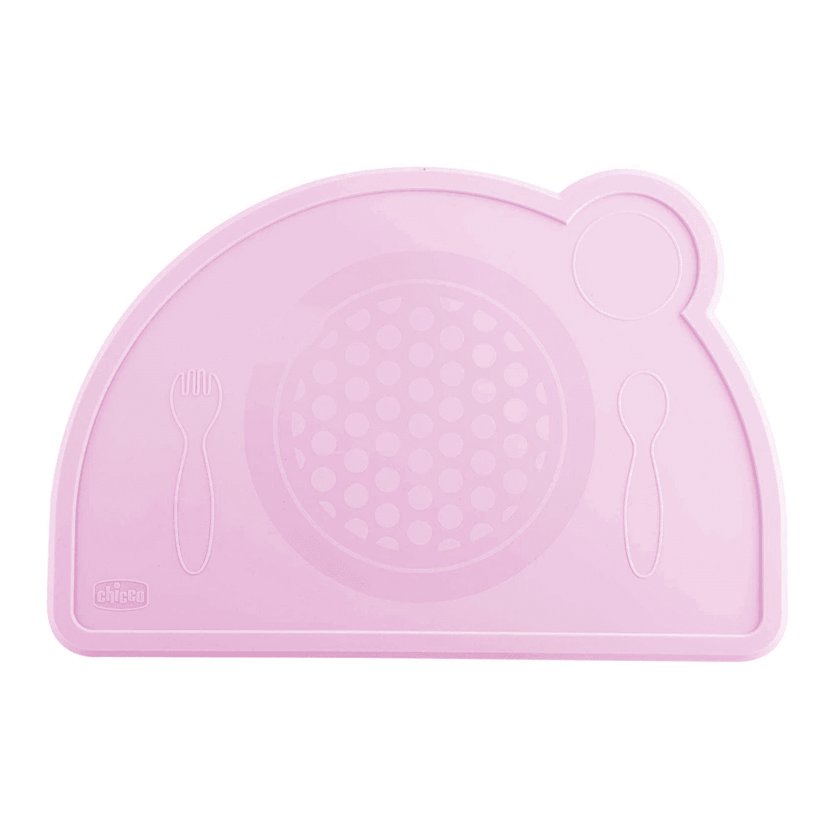 Chicco Take Eat Easy Tabuleiro Silicone Rosa 18m+