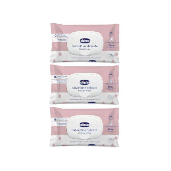 Chicco Pack Toalhitas Delicadas 3 x 72 Unidades
