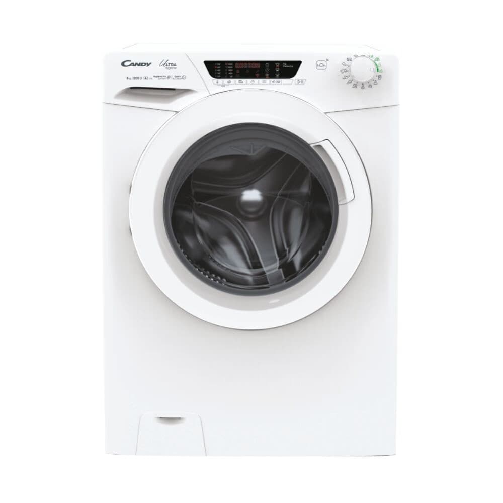 Máquina de Lavar Roupa Candy HE1284TWM6/1S | 8kg, 1200rpm, Wi-Fi