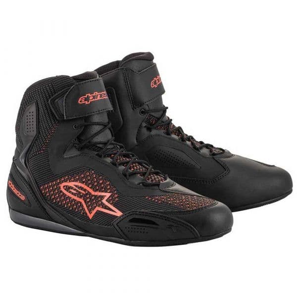 Alpinestars Botas Faster 3 Rideknit Black / Red Fluo 40 1/2