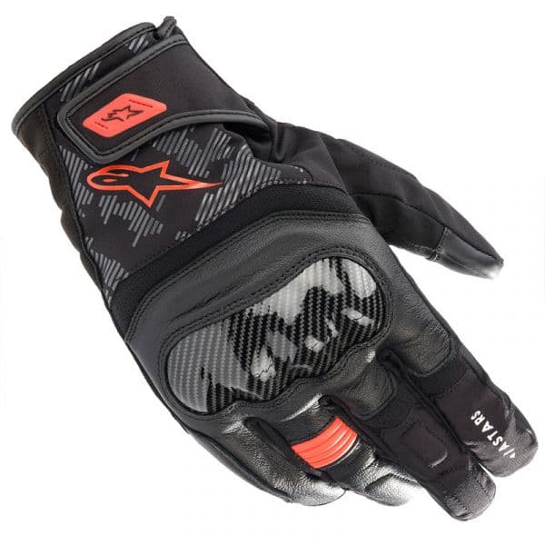 Alpinestars Luvas Smx Z Drystar Black / Red Fluo S - 3527421-1030-S