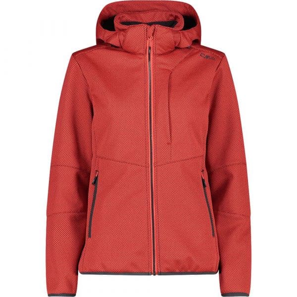 Cmp Zip Hood 32a1426 Softshell Jacket Vermelho 2XL Mulher