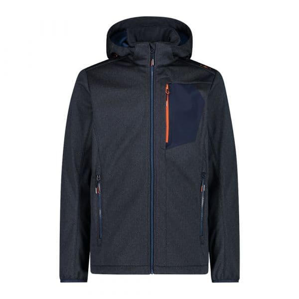 Cmp Zip Hood 32a1737 Softshell Jacket Azul 4XL Homem