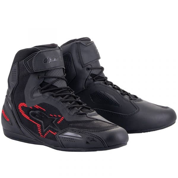 Alpinestars Botas (eu 42.5) Faster - 3 Rideknit Black / Dark Grey / Bright Red 9.5