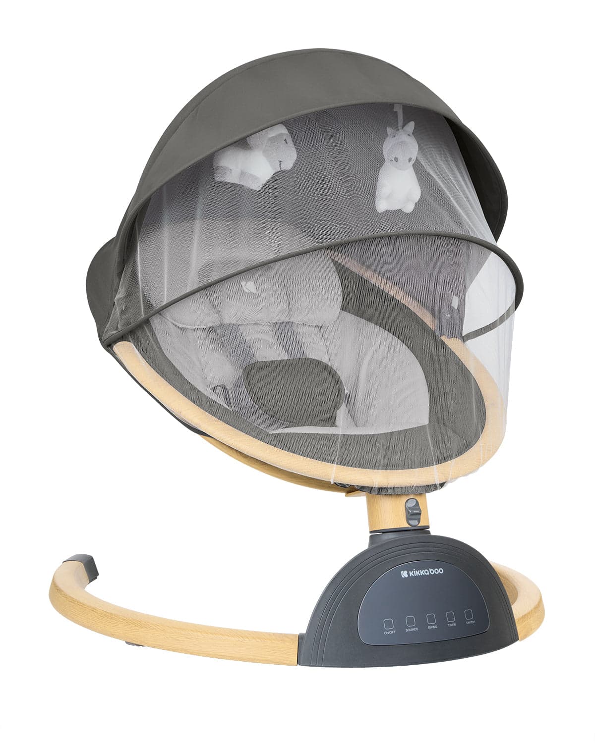 Espreguiçadeira Ashlee Dark Grey Side-by-Side Kikkaboo