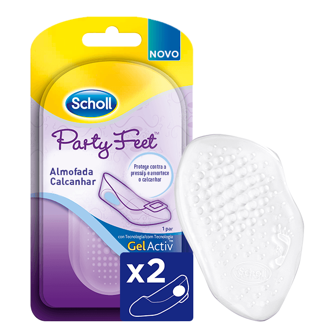 Scholl Gelactiv Party Feet Almofada Calcanhar 2un