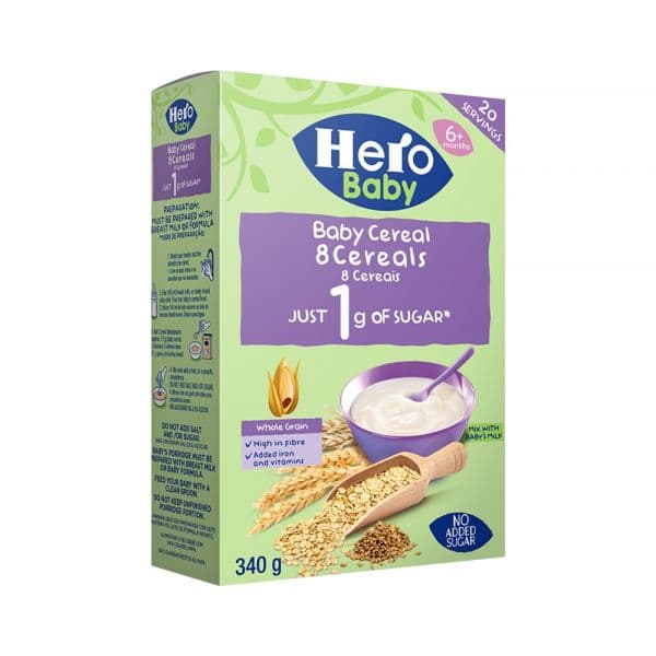 Hero Baby Farinha 8 Cereais 340g