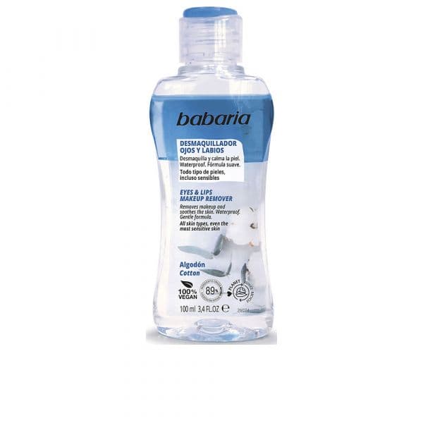 Babaria Desmaquilhante Olhos e Lábios Algodão 100ml