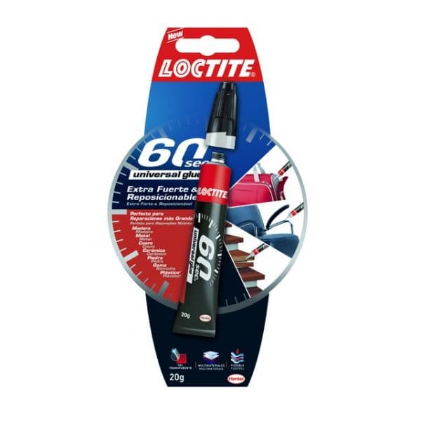 Loctite Cola de 60s Uuniversal Aderência mais de 100 kg/cm² 20 g - 1974780