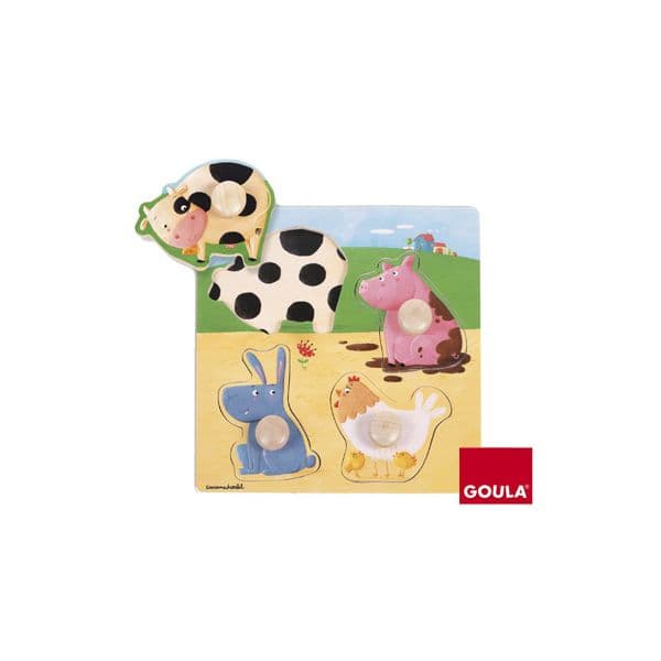 Goula Puzzle Animais da Quinta Cores - 53069