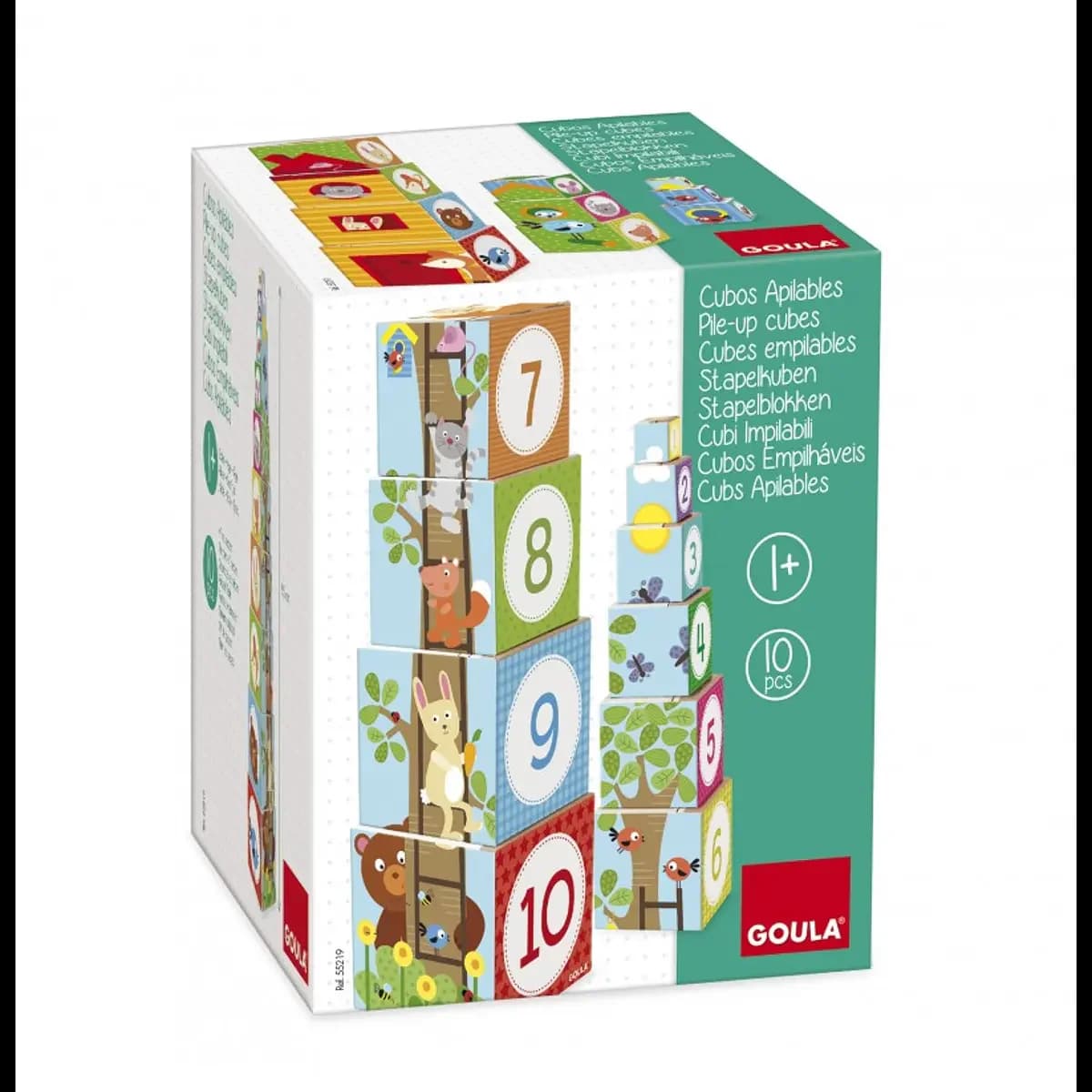 Goula Cubos Empilháveis Bosque - 55219