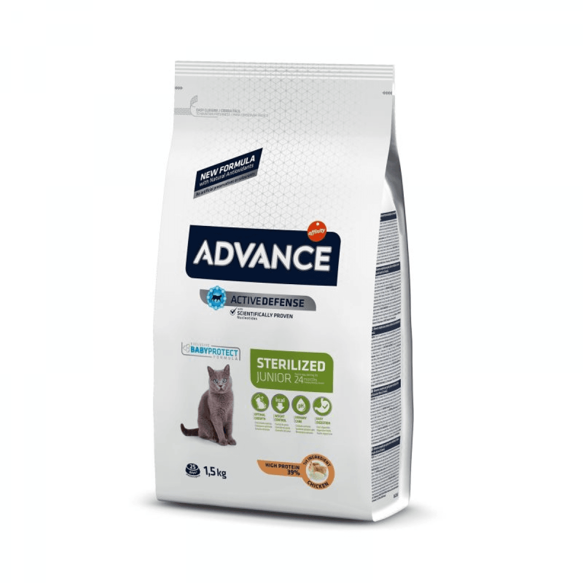 Advance Cat Sterilised Junior Chicken & Rice - 1,5 kg - ParAnimais